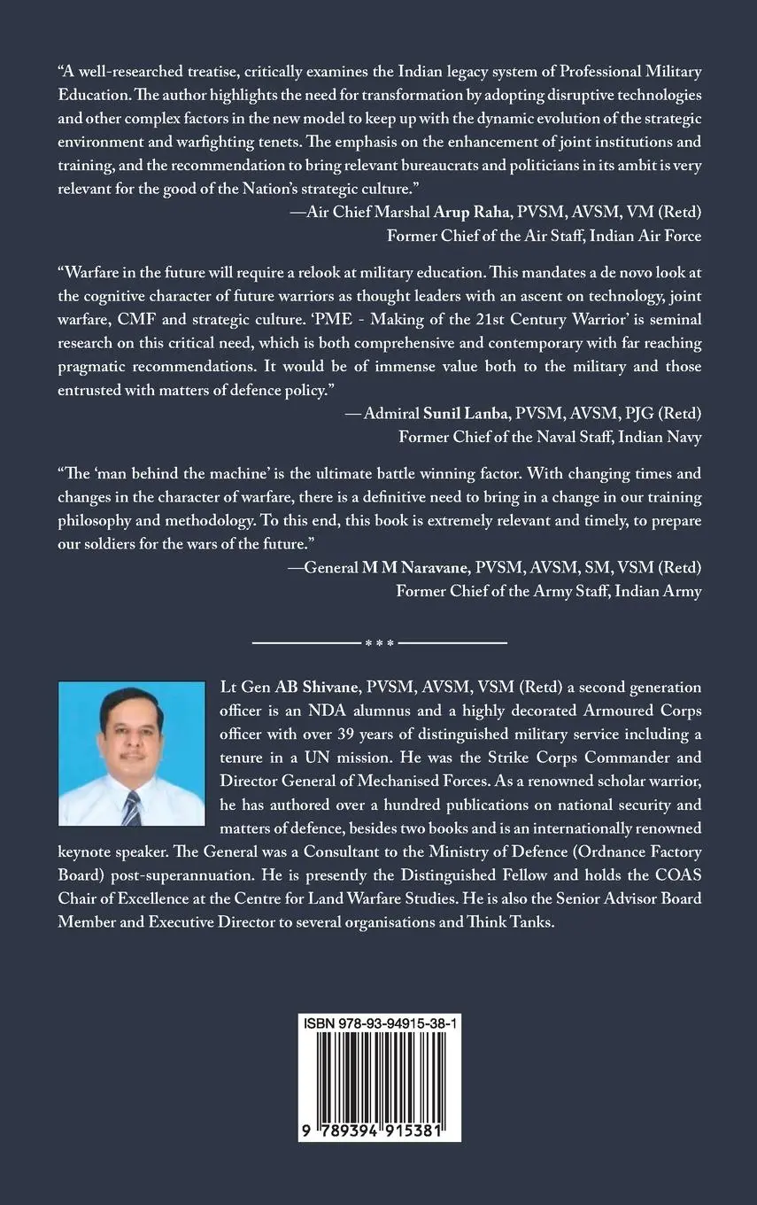 Rückseite: 9789394915381 | Professional Military Education Making of the 21st Century Warrior