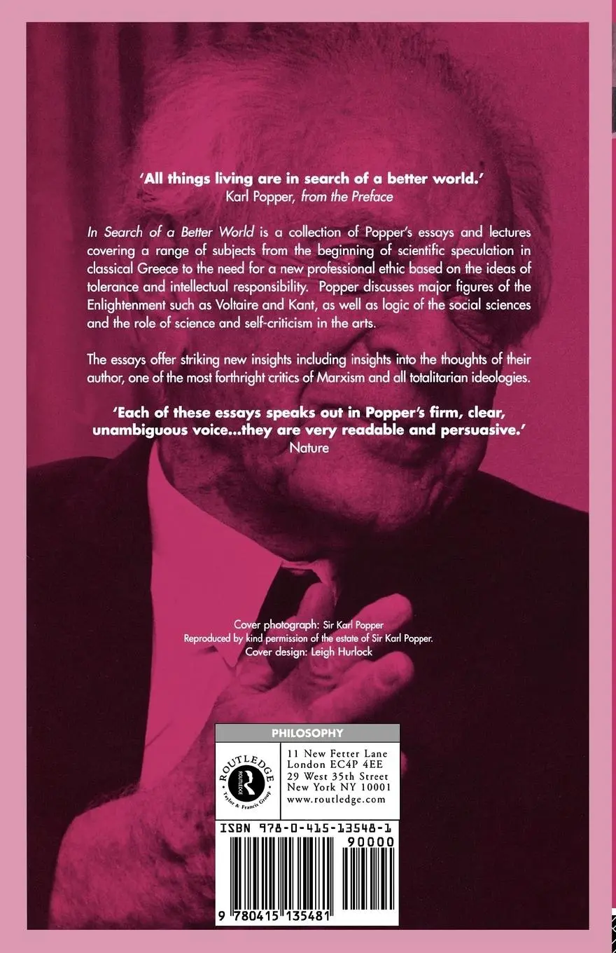 Rückseite: 9780415135481 | In Search of a Better World | Lectures and Essays from Thirty Years