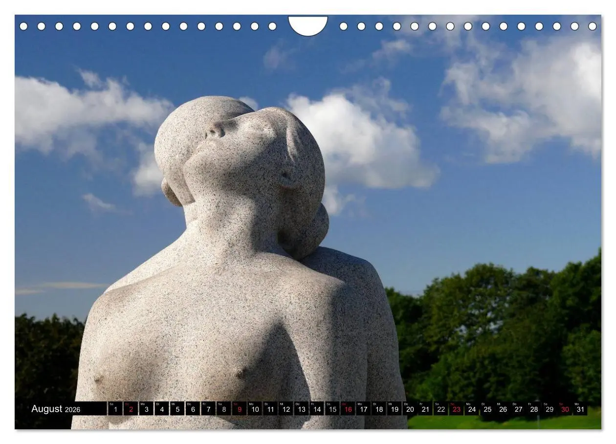 Bild: 9783516125481 | Vigeland Skulpturen Park Oslo (Wandkalender 2026 DIN A4 quer),...