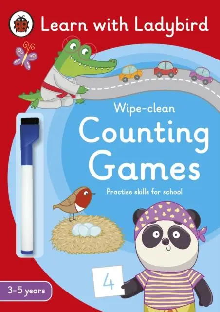 Cover: 9780241575581 | Counting Games: A Learn with Ladybird Wipe-clean Activity Book (3-5...