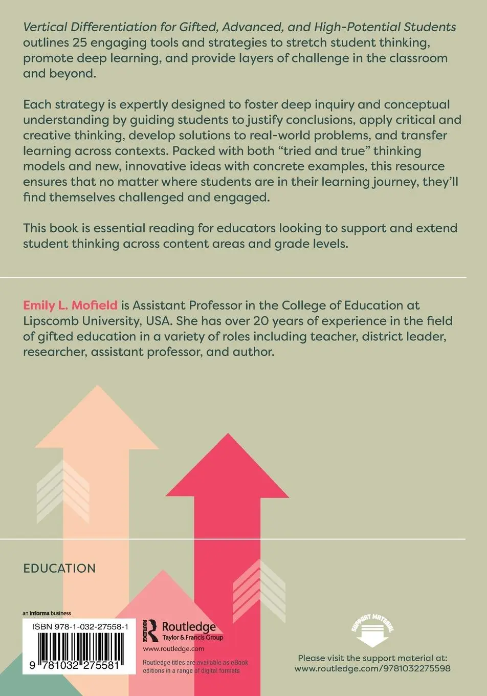 Rückseite: 9781032275581 | Vertical Differentiation for Gifted, Advanced, and High-Potential...