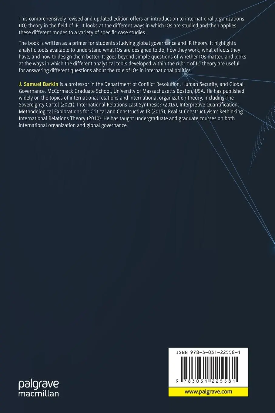 Rückseite: 9783031225581 | International Organization | Theories and Institutions | Barkin | Buch