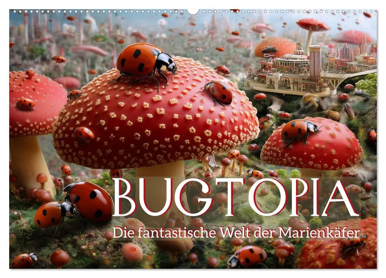 Cover: 9783457645581 | Bugtopia. Die fantastische Welt der Marienkäfer (Wandkalender 2026...