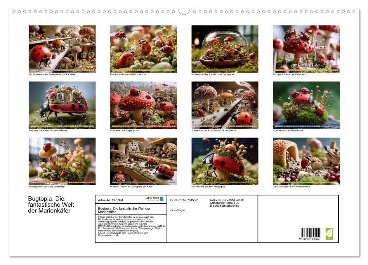 Bild: 9783457645581 | Bugtopia. Die fantastische Welt der Marienkäfer (Wandkalender 2026...