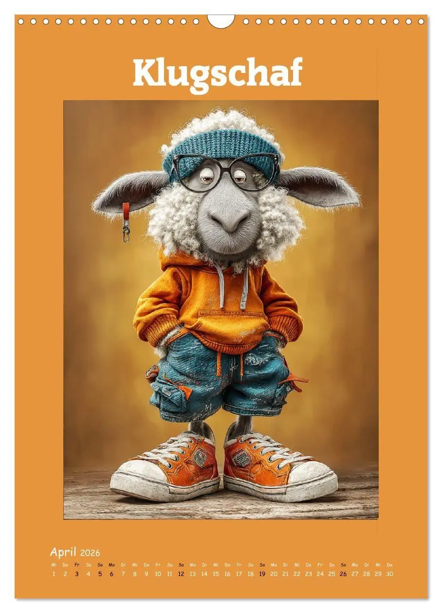 Bild: 9783516735581 | Schafwelt. Coole Schafe im Cartoon-Style (Wandkalender 2026 DIN A3...