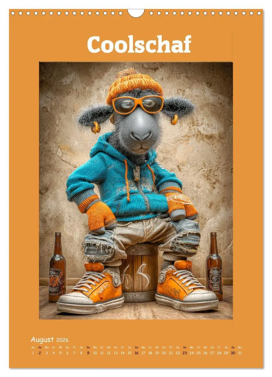 Bild: 9783516735581 | Schafwelt. Coole Schafe im Cartoon-Style (Wandkalender 2026 DIN A3...