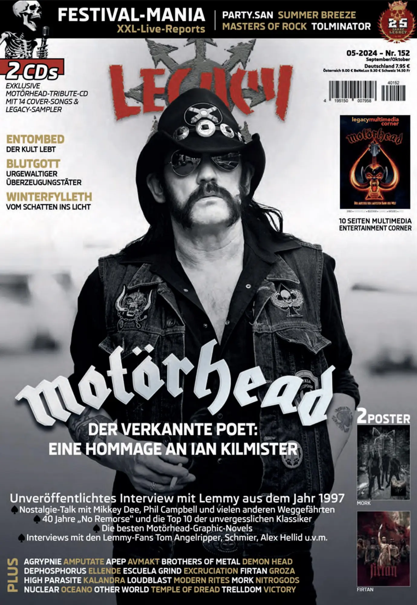 Cover: 9783959365581 | LEGACY MAGAZIN: THE VOICE FROM THE DARKSIDE Ausgabe #152 (5/2024)