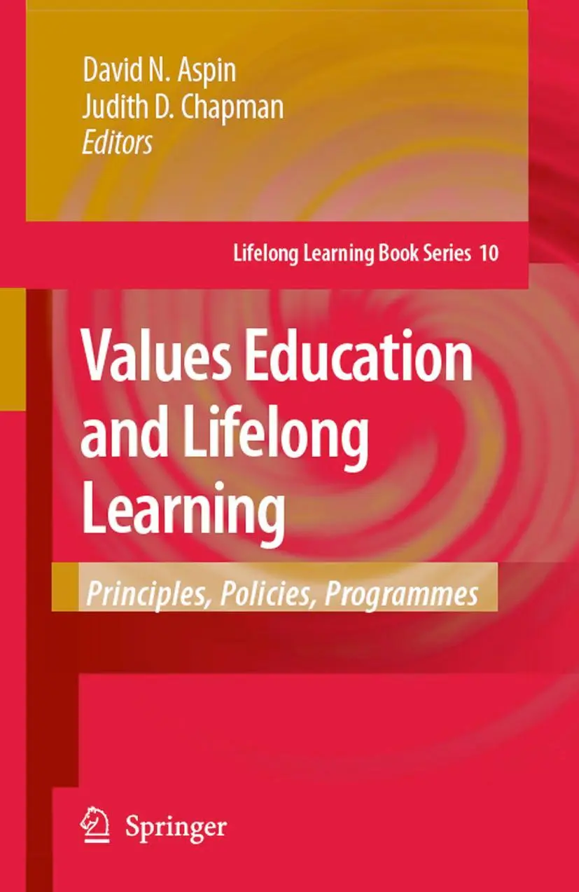Cover: 9789048175581 | Values Education and Lifelong Learning | Judith D. Chapman (u. a.)