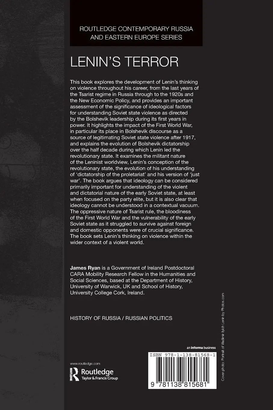 Rückseite: 9781138815681 | Lenin's Terror | James Ryan | Taschenbuch | Einband - flex.(Paperback)