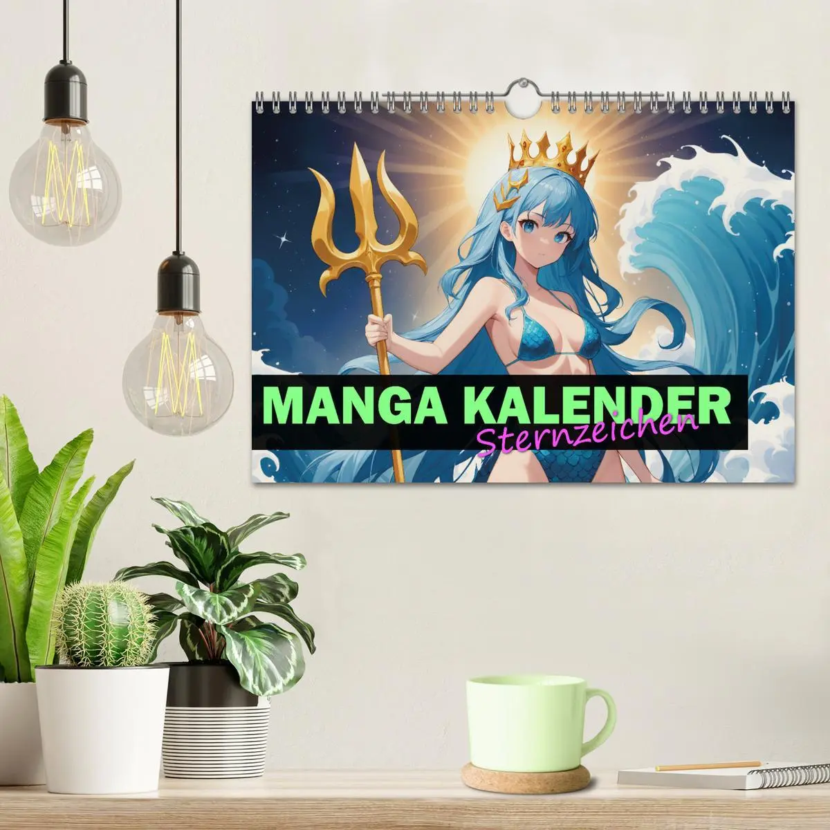 Bild: 9783457325681 | Manga Kalender Sternzeichen (Wandkalender 2026 DIN A4 quer),...