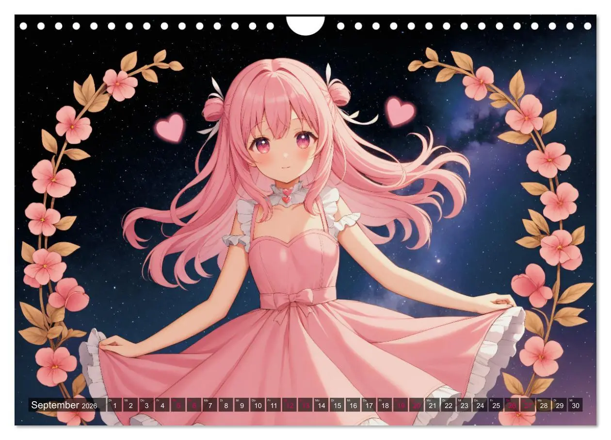 Bild: 9783457325681 | Manga Kalender Sternzeichen (Wandkalender 2026 DIN A4 quer),...