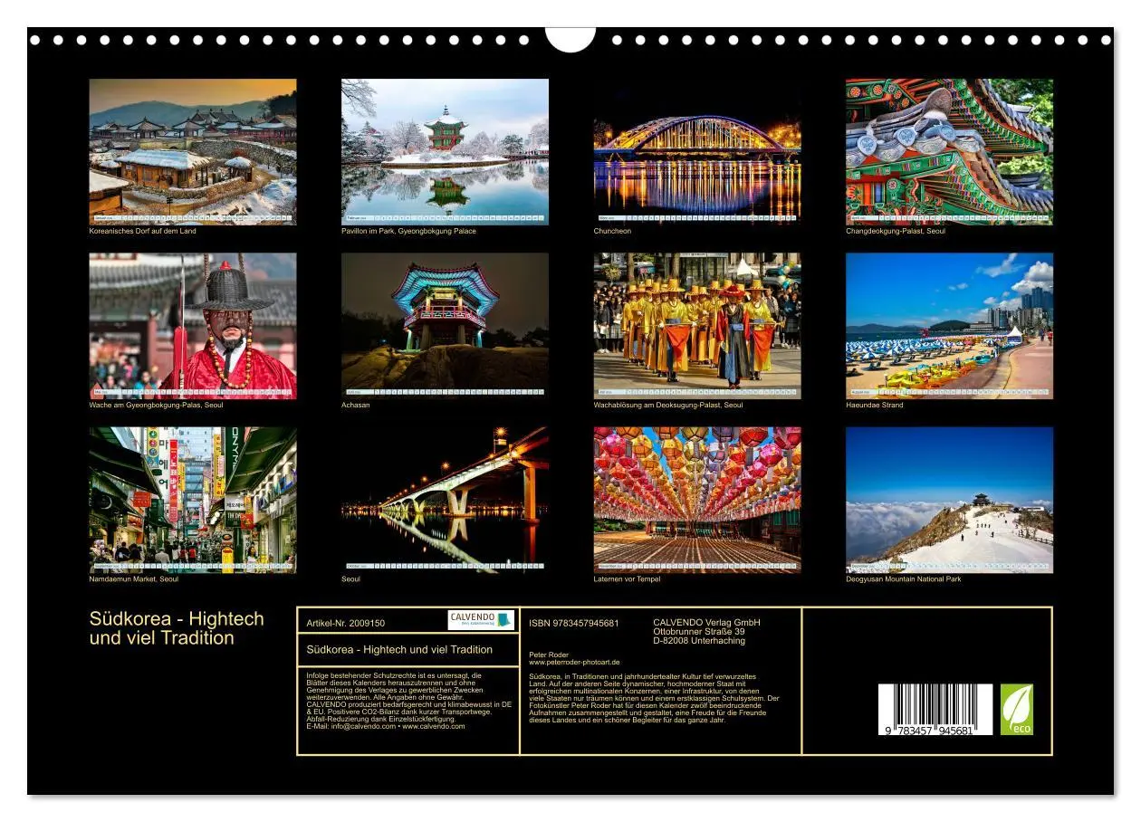 Bild: 9783457945681 | Südkorea - Hightech und viel Tradition (Wandkalender 2026 DIN A3...