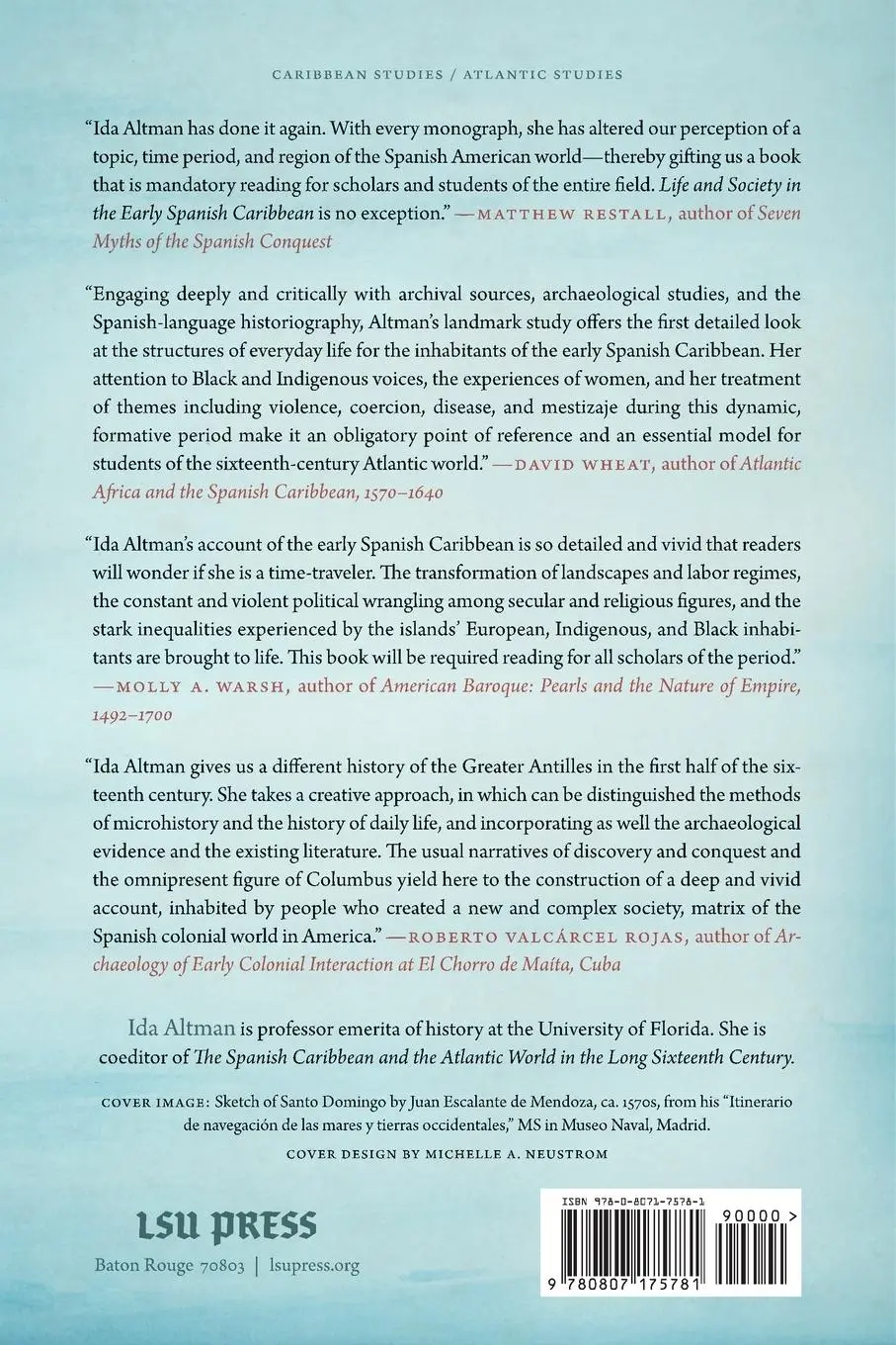 Rückseite: 9780807175781 | Life and Society in the Early Spanish Caribbean | Ida Altman | Buch
