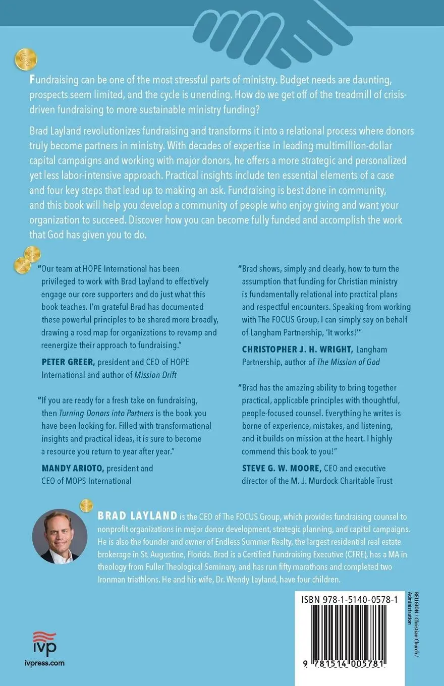 Rückseite: 9781514005781 | Turning Donors into Partners | Brad Layland | Taschenbuch | Englisch