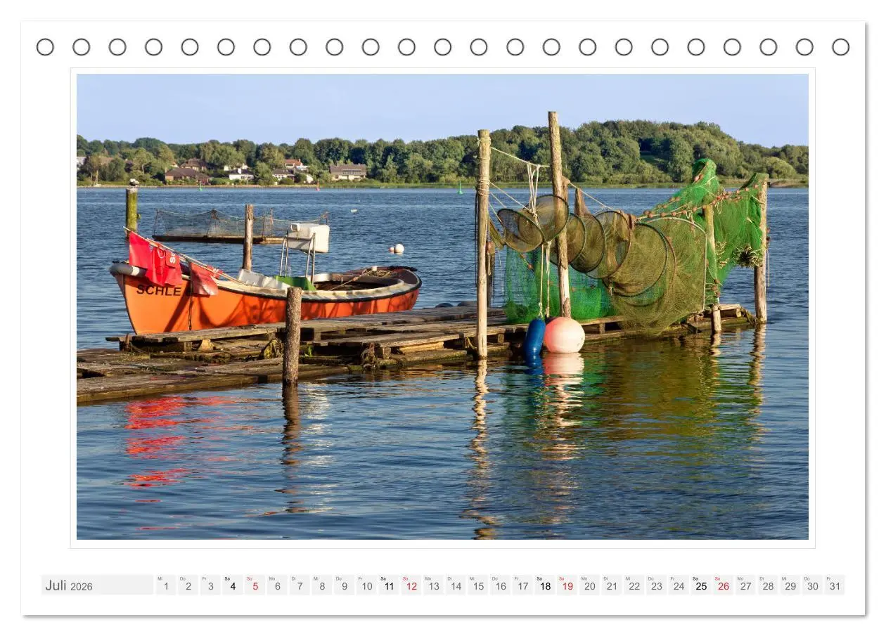 Bild: 9783457315781 | Rund um die Schlei (Tischkalender 2026 DIN A5 quer), CALVENDO...