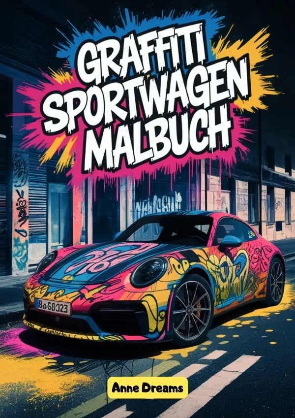 Cover: 9783818765781 | Graffiti Sportwagen Malbuch | Anne Dreams | Taschenbuch | Deutsch