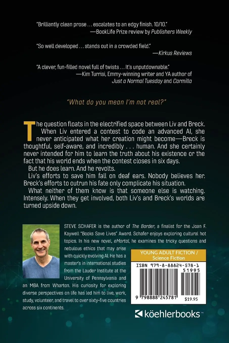 Rückseite: 9798888245781 | eMortal | Steve Schafer | Taschenbuch | Englisch | 2024
