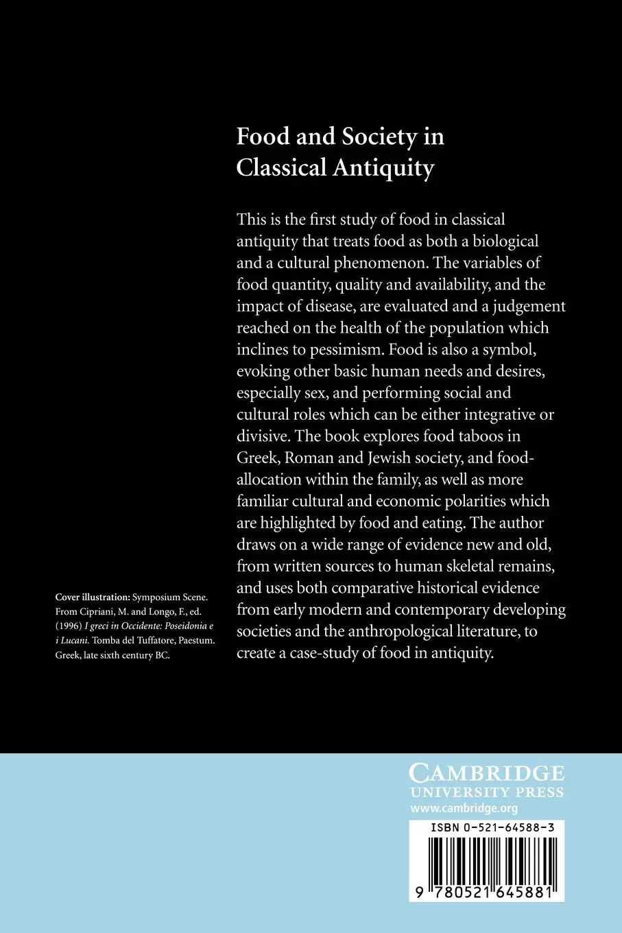 Rückseite: 9780521645881 | Food and Society in Classical Antiquity | Peter Garnsey | Taschenbuch