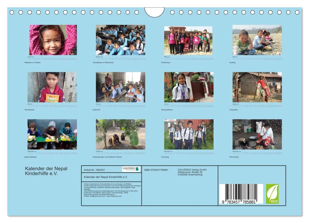 Bild: 9783457785881 | Kalender der Nepal Kinderhilfe e.V. (Wandkalender 2026 DIN A4...