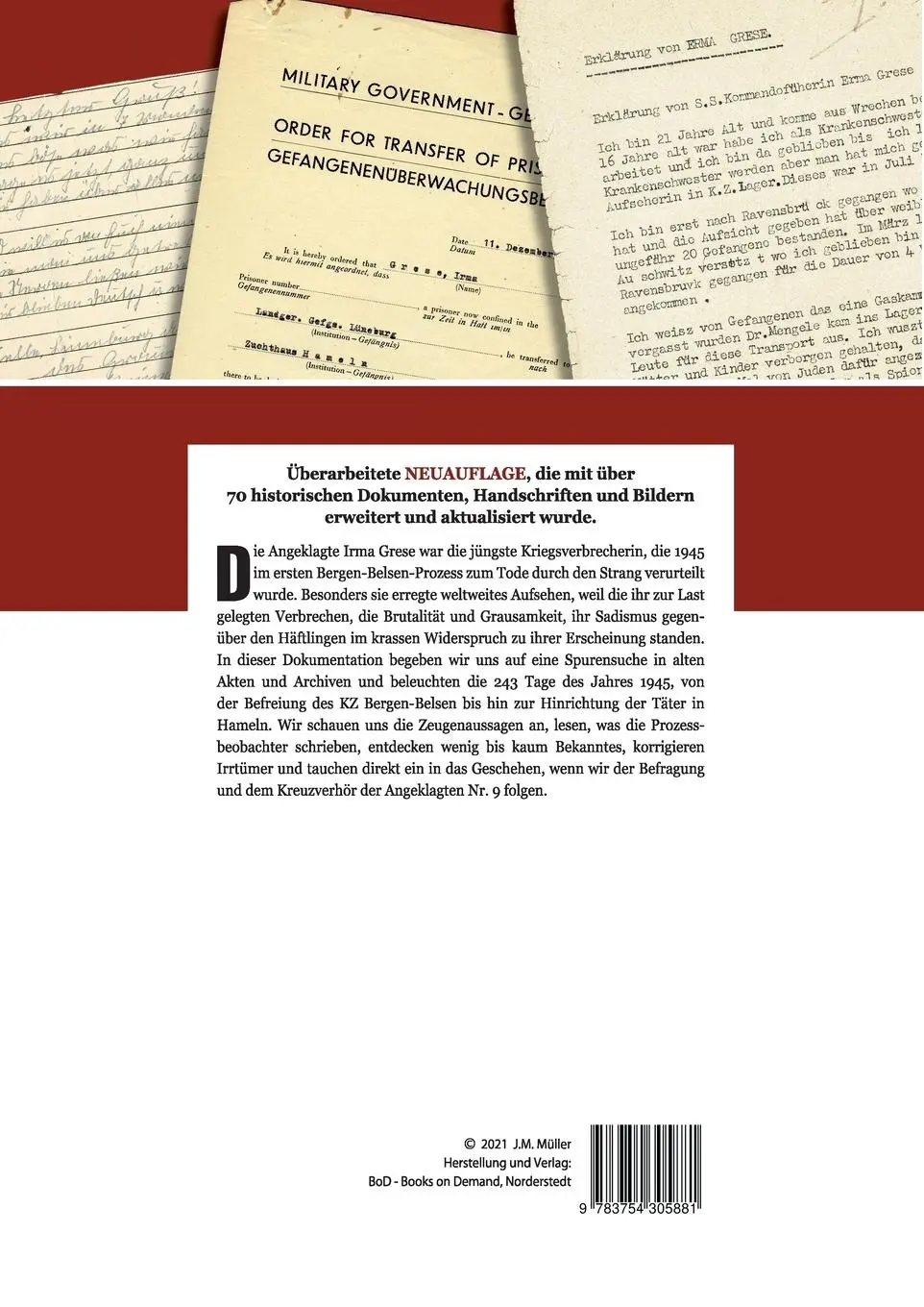 Rückseite: 9783754305881 | Angeklagte Nr. 9 - Die "Hyäne von Auschwitz" im Kreuzverhör. Das...