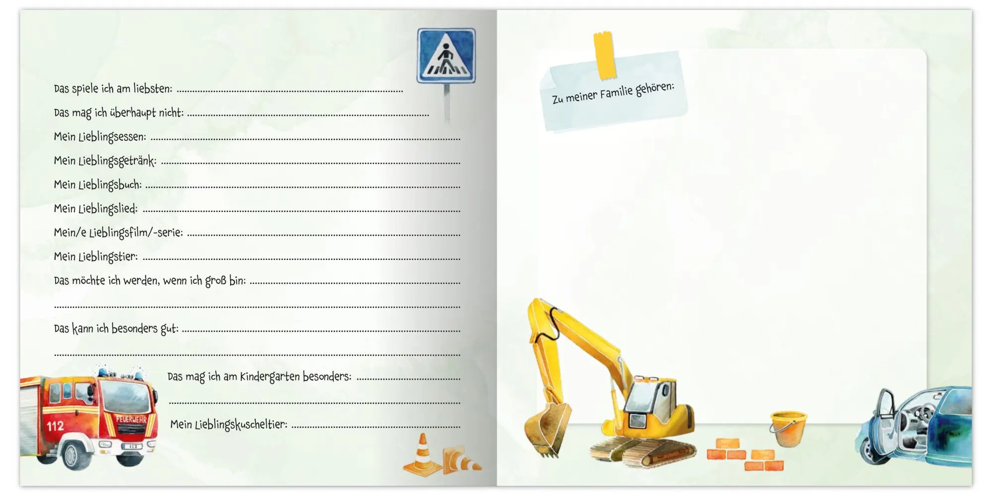 Bild: 9783780665881 | Meine Kindergarten-Freunde | Fahrzeuge - mit Metallic-Farbschnitt