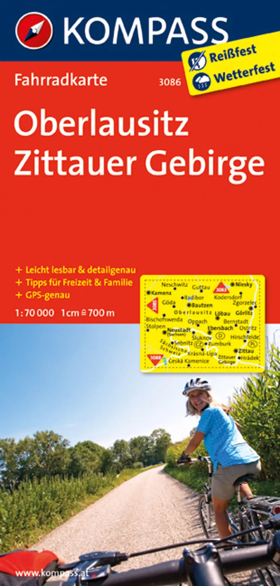 Cover: 9783850265881 | Oberlausitz - Zittauer Gebirge 1 : 70 000 | Fahrradkarte. GPS-genau