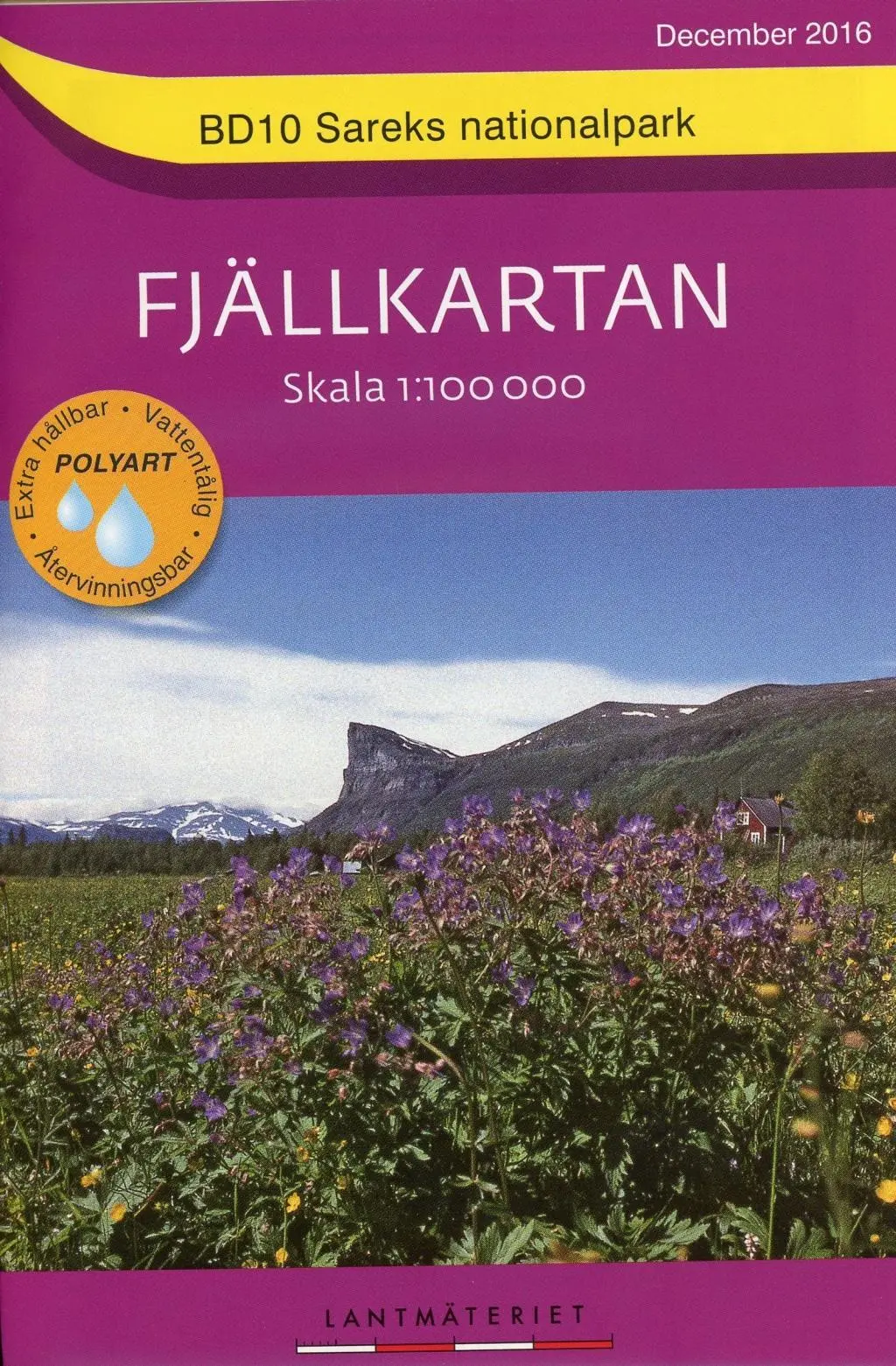 Cover: 9789158895881 | Fjällkartan 1 : 100 000 BD10 Sareks Nationalpark Bergwanderkarte