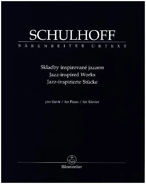 Cover: 9790260105881 | Jazzstücke (Jazzové skladby) für Klavier | Erwin Schulhoff | Buch