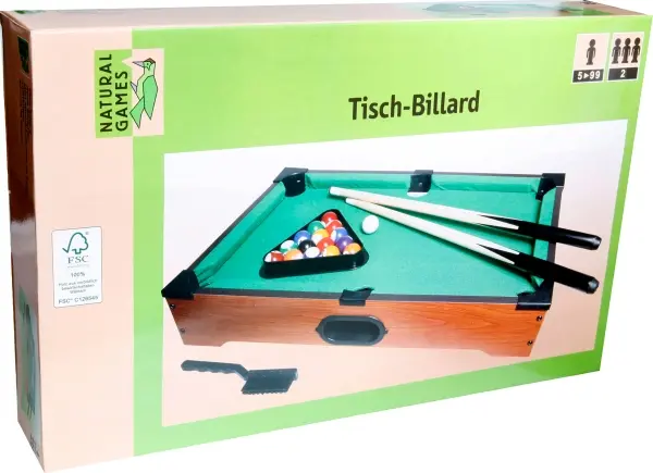 Cover: 4018501065981 | Natural Games Tischbillard, 53 x 32,5 x 10 cm | 0061704043 | VEDES