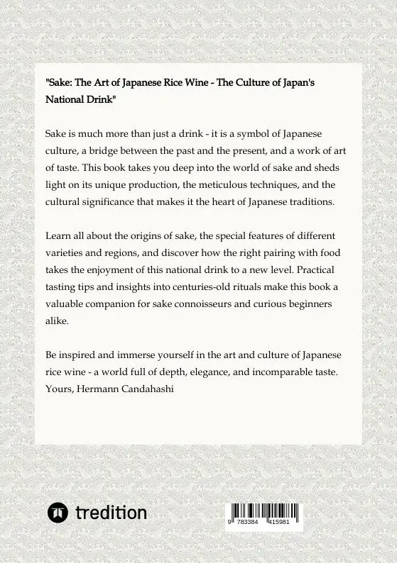 Rückseite: 9783384415981 | Sake: The art of Japanese rice wine | Hermann Candahashi | Taschenbuch