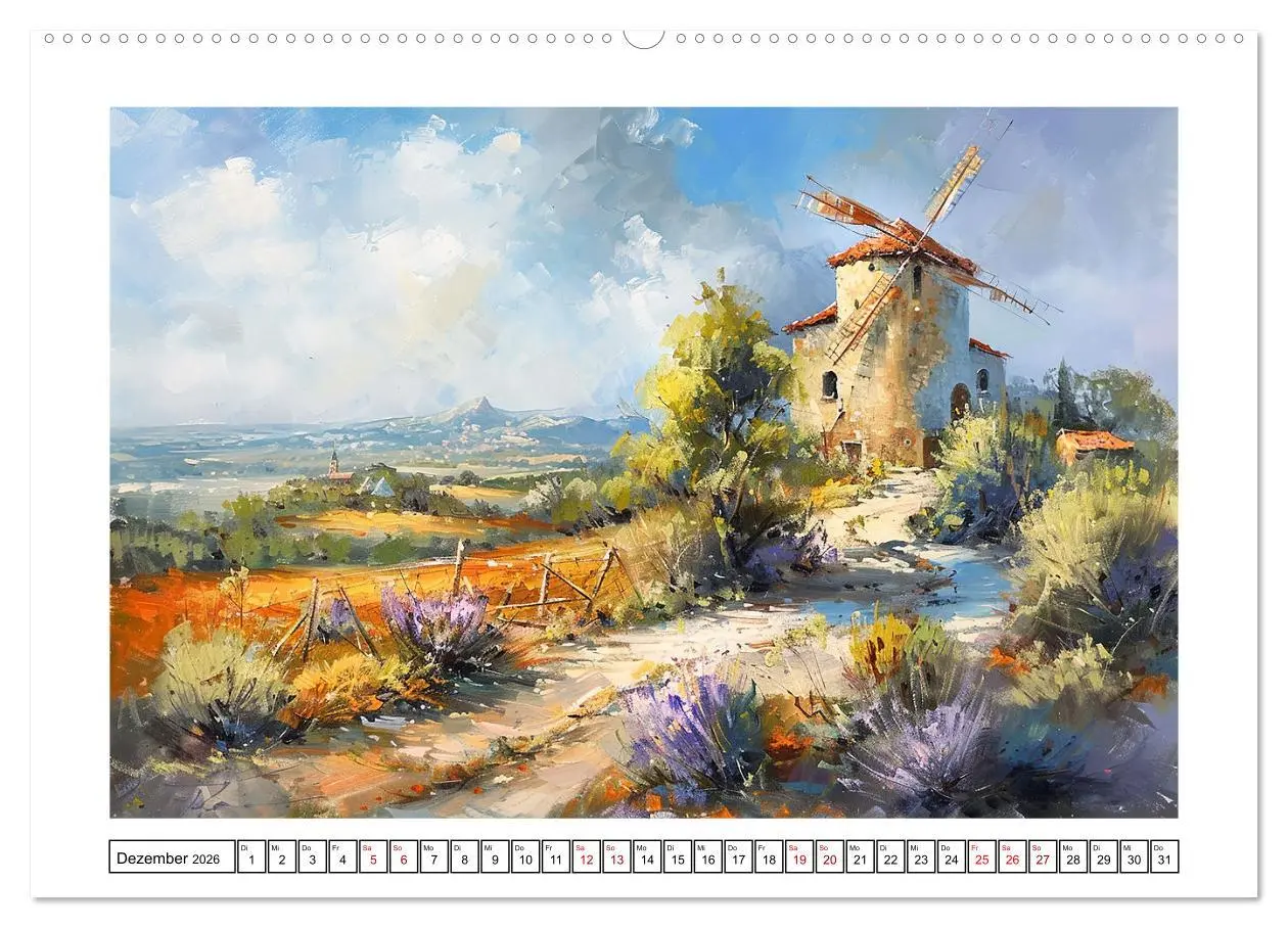 Bild: 9783457395981 | Toskana bis Provence (hochwertiger Premium Wandkalender 2026 DIN A2...