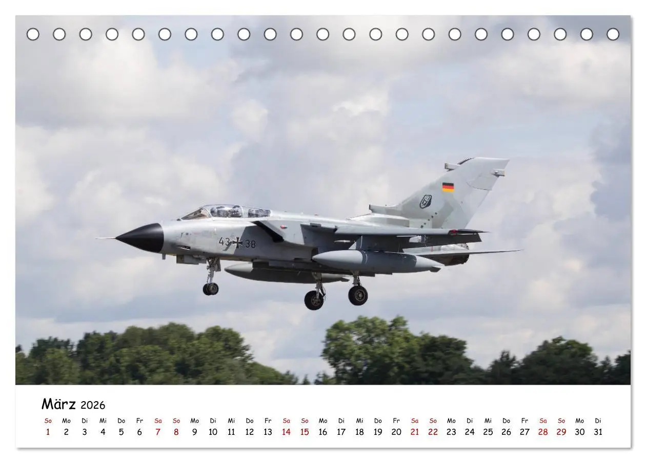 Bild: 9783457845981 | Militärjets Panavia Tornado (Tischkalender 2026 DIN A5 quer),...
