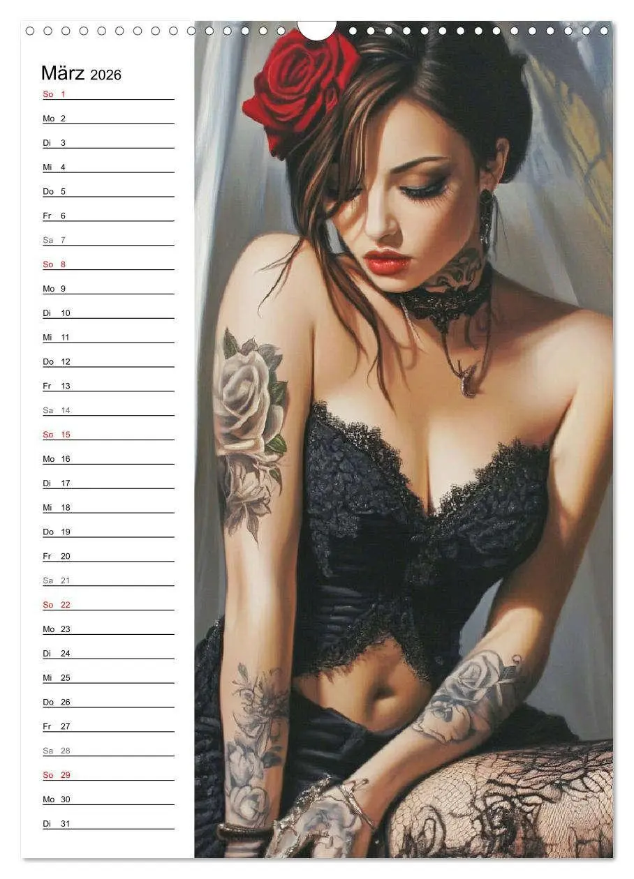 Bild: 9783516245981 | Sinnliche Kunst. Erotische Frauen Paintings (Wandkalender 2026 DIN...