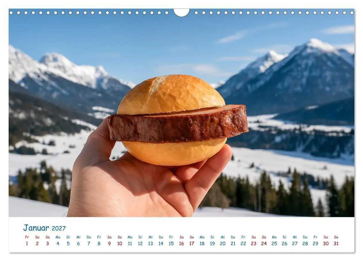 Bild: 9783516865981 | Leberkäse-Kalender - Die Leberkässemmel aus Bayern (Wandkalender...