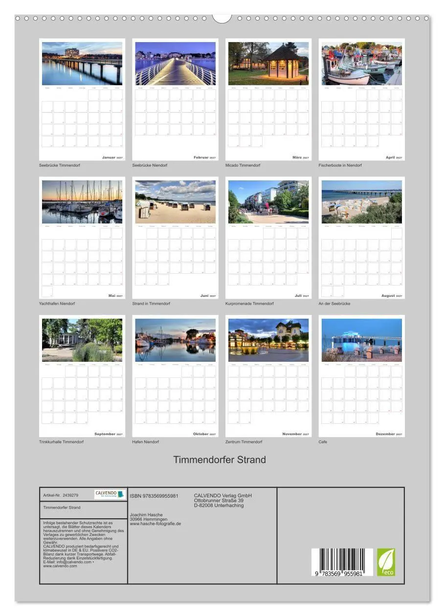 Bild: 9783569955981 | Timmendorfer Strand (hochwertiger Premium Wandkalender 2027 DIN A2...