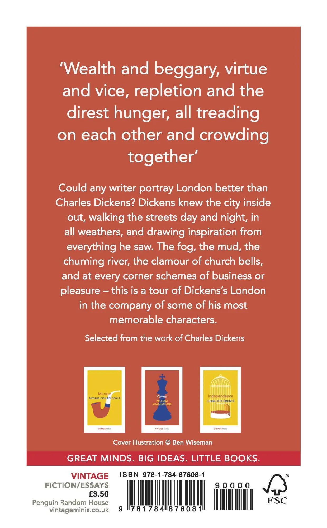 Rückseite: 9781784876081 | London | Vintage Minis | Charles Dickens | Taschenbuch | VI | Englisch