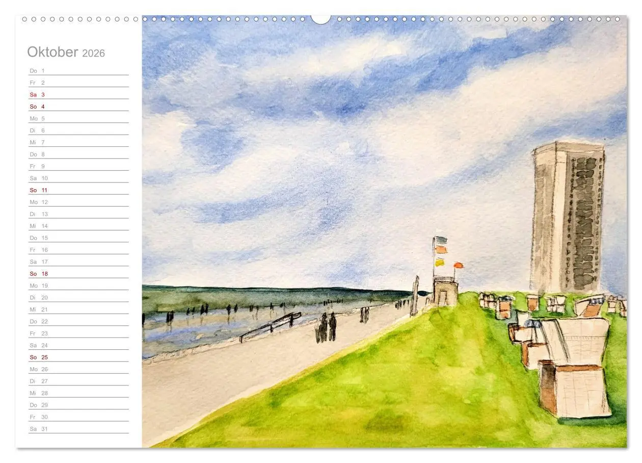 Bild: 9783457426081 | Büsum Aquarelle - Liebevolle Impressionen des beliebten Nordseebads...