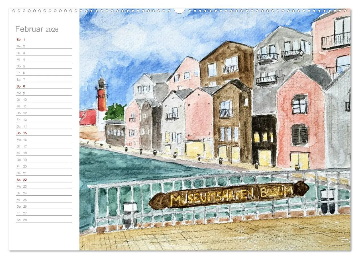 Bild: 9783457426081 | Büsum Aquarelle - Liebevolle Impressionen des beliebten Nordseebads...