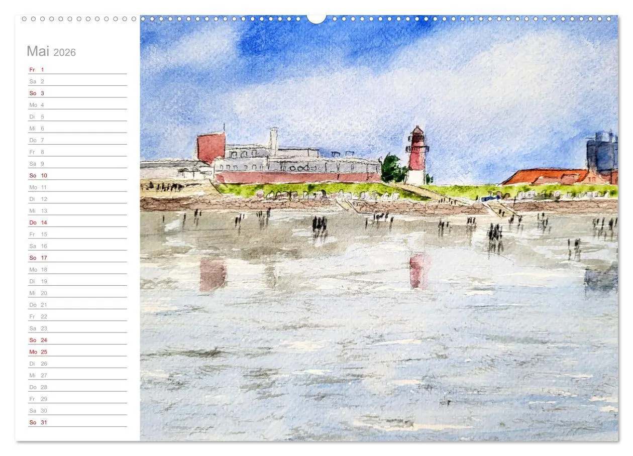 Bild: 9783457426081 | Büsum Aquarelle - Liebevolle Impressionen des beliebten Nordseebads...