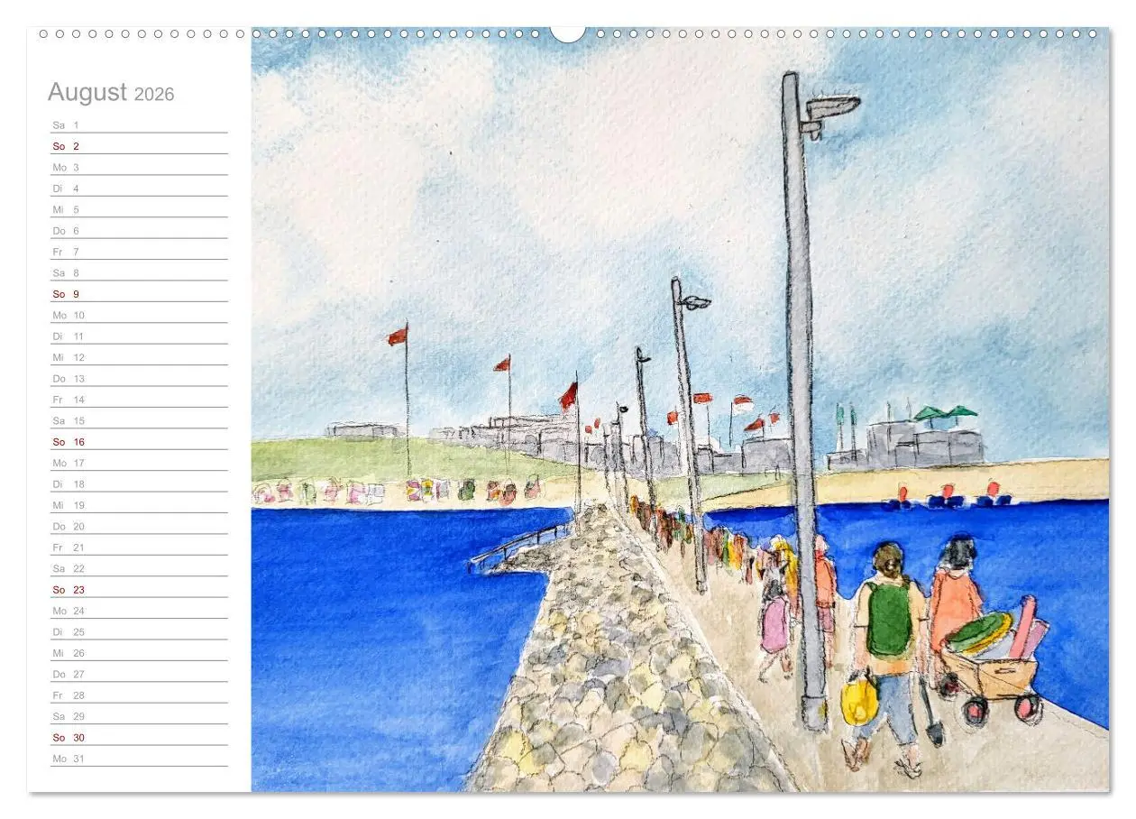 Bild: 9783457426081 | Büsum Aquarelle - Liebevolle Impressionen des beliebten Nordseebads...