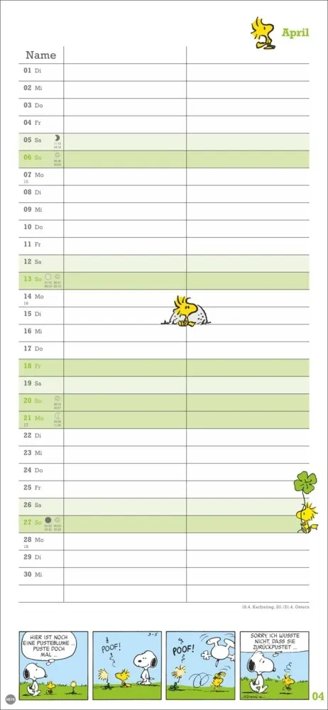 Bild: 9783756406081 | Peanuts Planer Wir zwei 2025 | Kalender | Spiralbindung | Deutsch