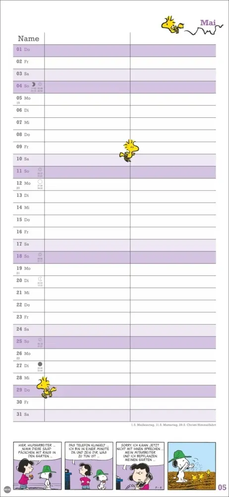 Bild: 9783756406081 | Peanuts Planer Wir zwei 2025 | Kalender | Spiralbindung | Deutsch