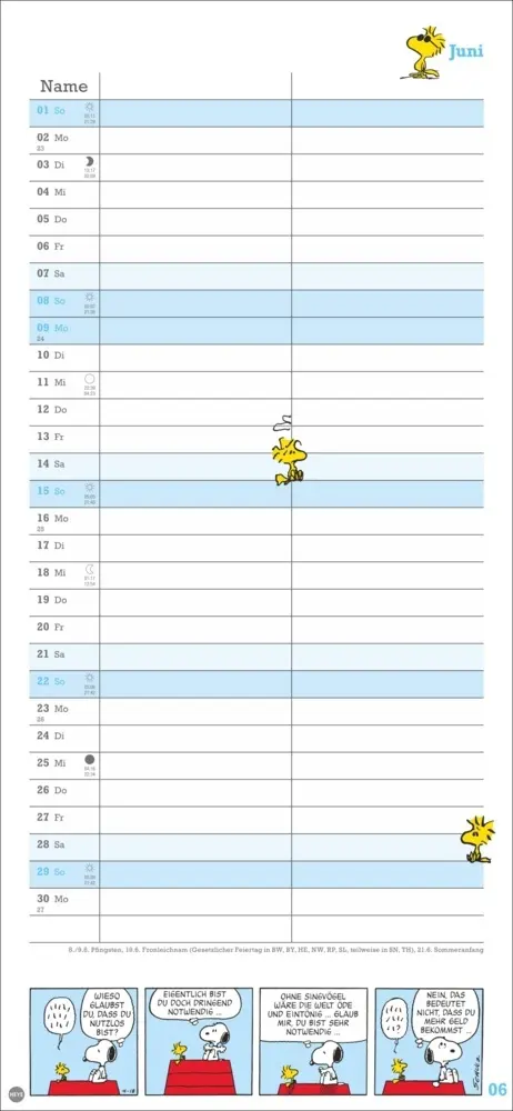 Bild: 9783756406081 | Peanuts Planer Wir zwei 2025 | Kalender | Spiralbindung | Deutsch