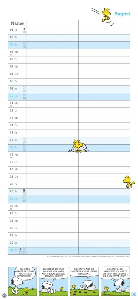 Bild: 9783756406081 | Peanuts Planer Wir zwei 2025 | Kalender | Spiralbindung | Deutsch
