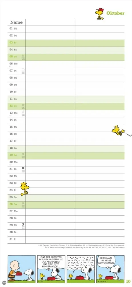 Bild: 9783756406081 | Peanuts Planer Wir zwei 2025 | Kalender | Spiralbindung | Deutsch