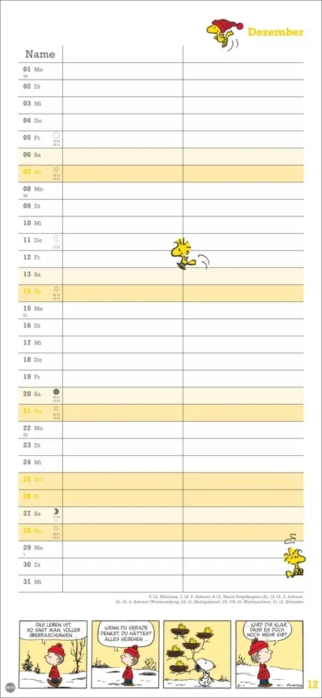 Bild: 9783756406081 | Peanuts Planer Wir zwei 2025 | Kalender | Spiralbindung | Deutsch