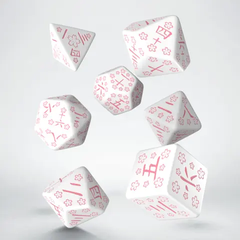 Cover: 5907699496181 | Japanese Dice Set: Cherry Blossoms Petals | Q-Workshop