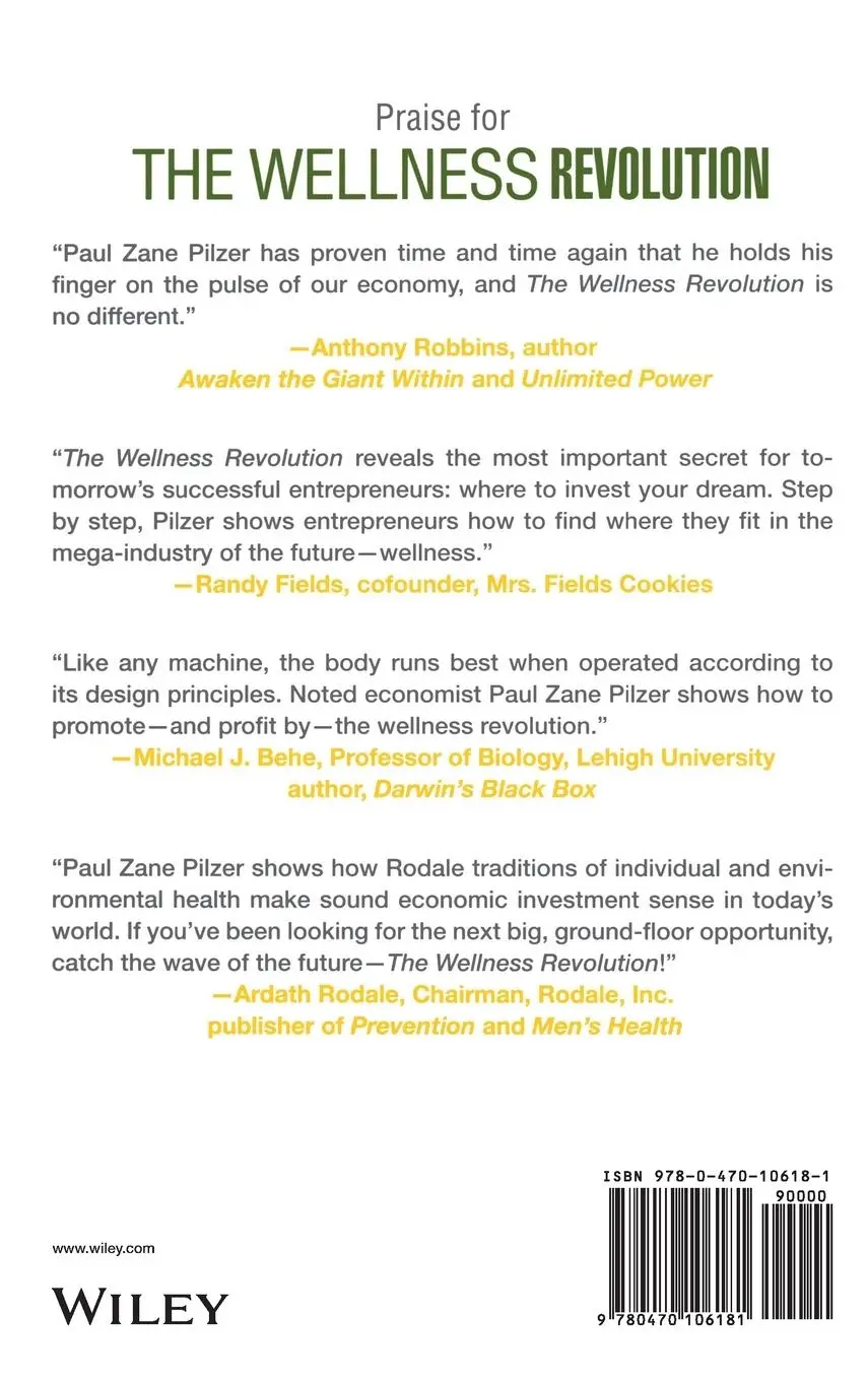 Rückseite: 9780470106181 | The New Wellness Revolution | Paul Zane Pilzer | Buch | 304 S. | 2007