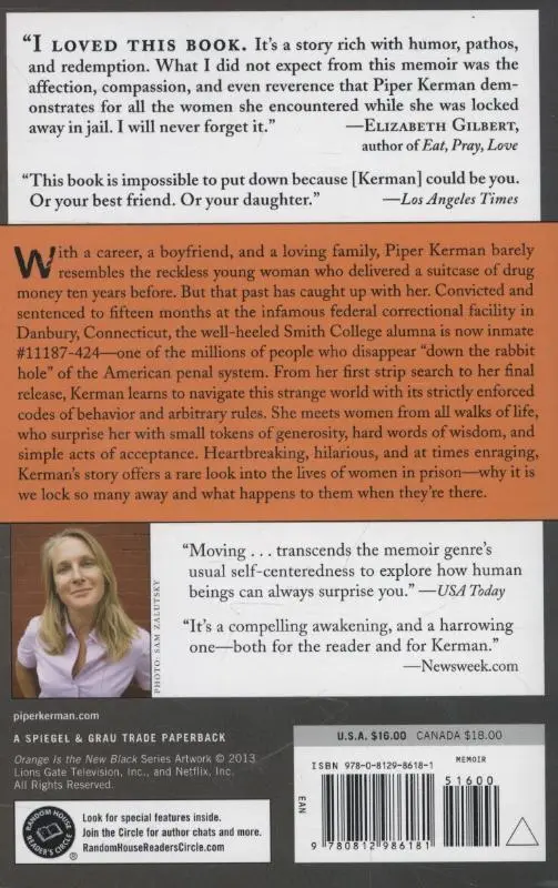 Rückseite: 9780812986181 | Orange Is the New Black (Movie Tie-in Edition) | Piper Kerman | Buch