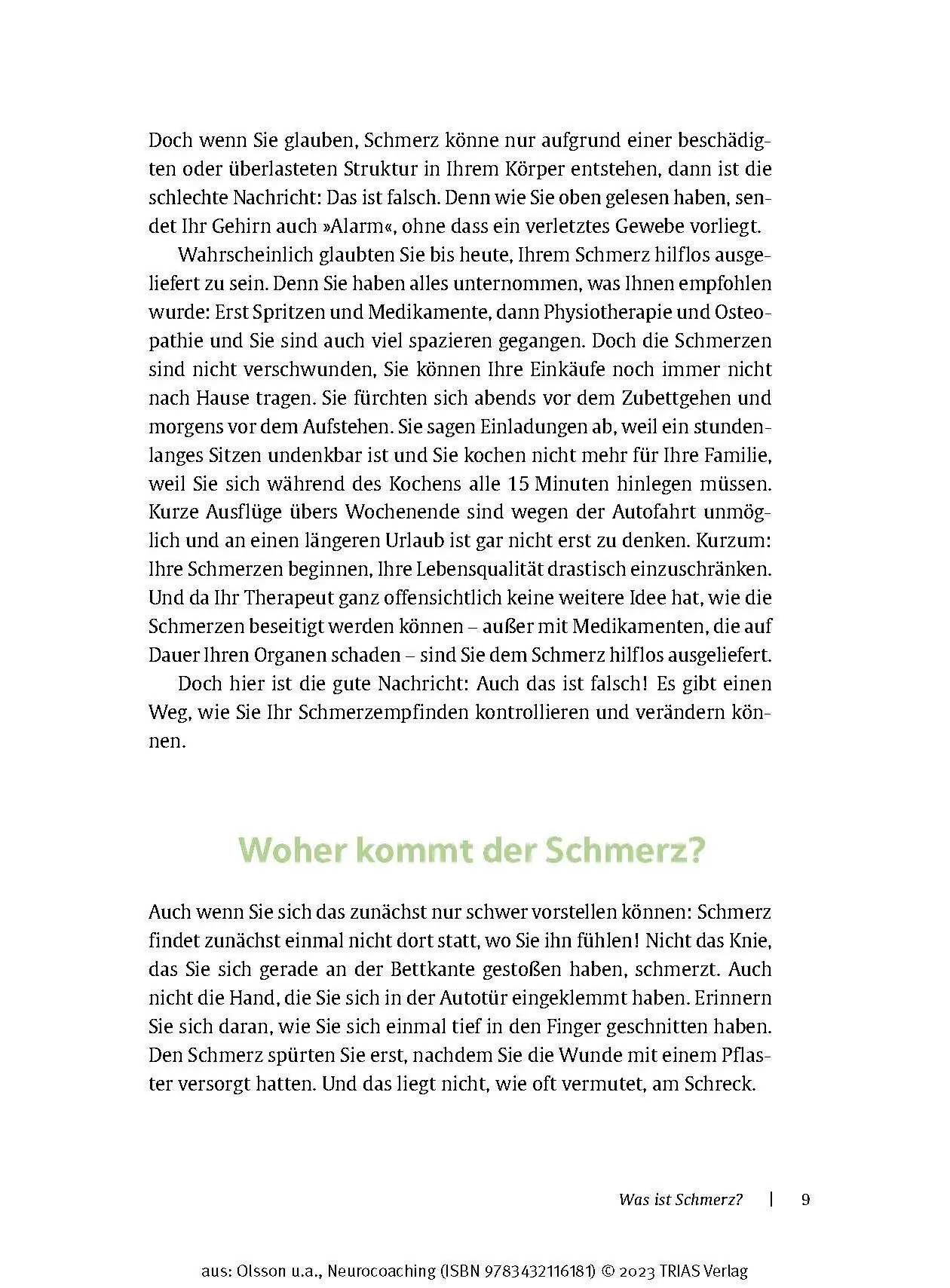 Bild: 9783432116181 | Neurocoaching - Wie der Körper den Schmerz vergisst | Olsson (u. a.)
